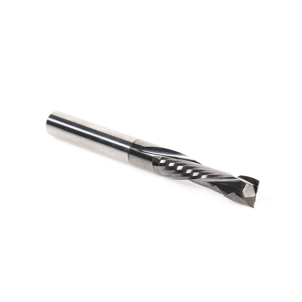Amana Tool 46170-DLC CNC Solid Carbide Diamond-Like Carbon (DLC) Coated Compression Spiral 1/4 D x 7/8 CH x 1/4 SHK x 2-1/2 Inch Long Router Bit